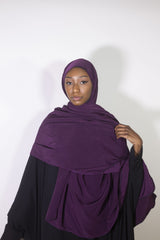 Maxi hijab Hydratant PRUNE